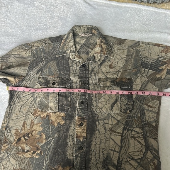 Vtg Walls Realtree Camouflage Camo Hunting Long Sleeve Button Up Work Shirt L - Picture 6 of 8